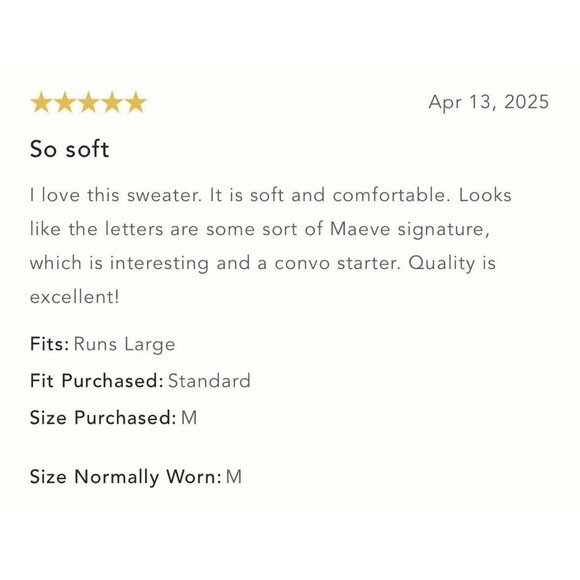 NWT Size XS - Anthropologie Oversized Graphic Monogram Sweater (NWT US$ 158) - Picture 12 of 16